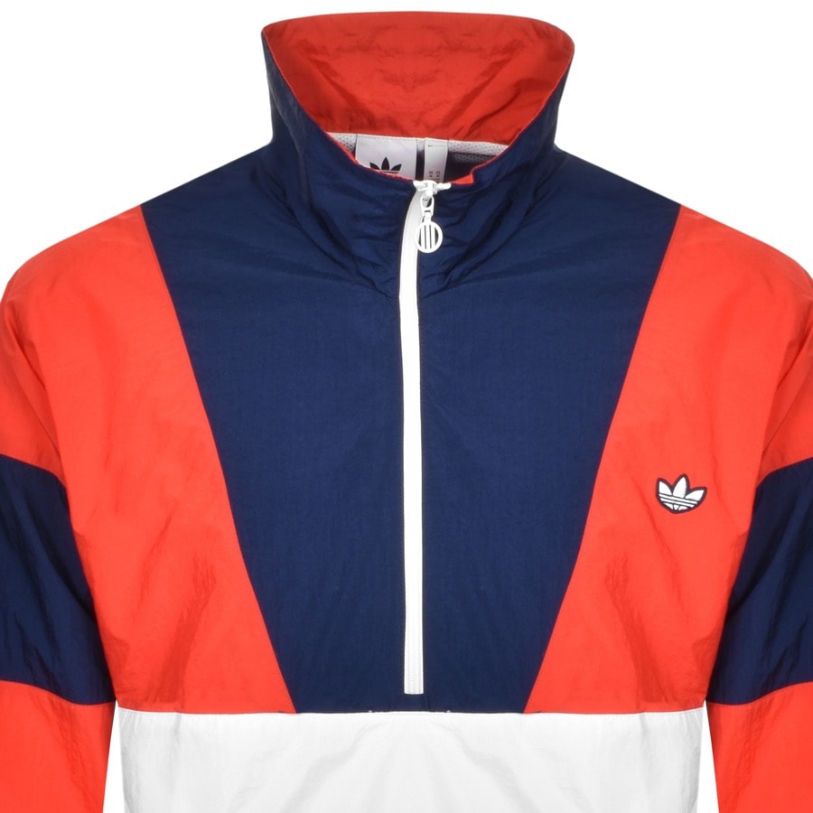 Alternative Image for Productadidas Originals Half Zip Track Top Jacket Red2